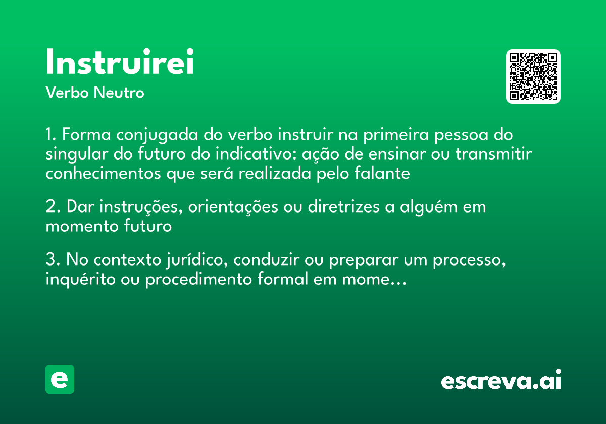 instruirei