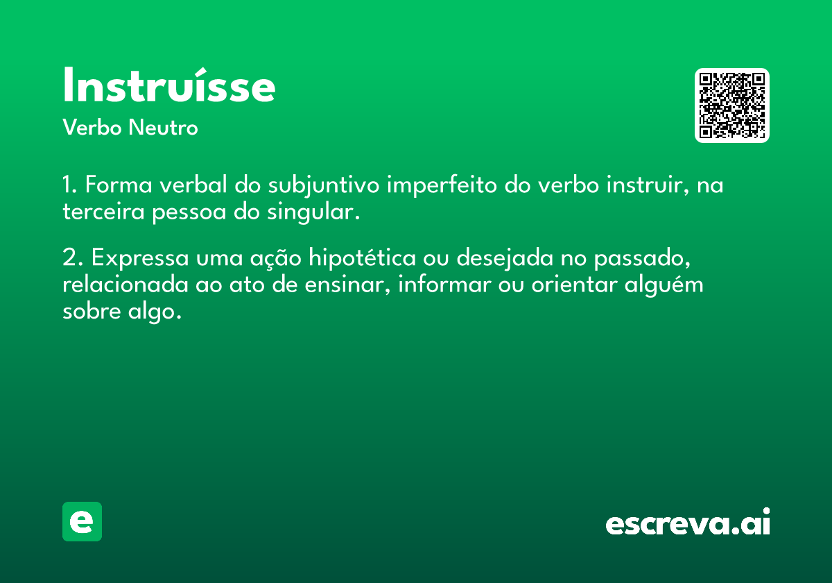 instruísse