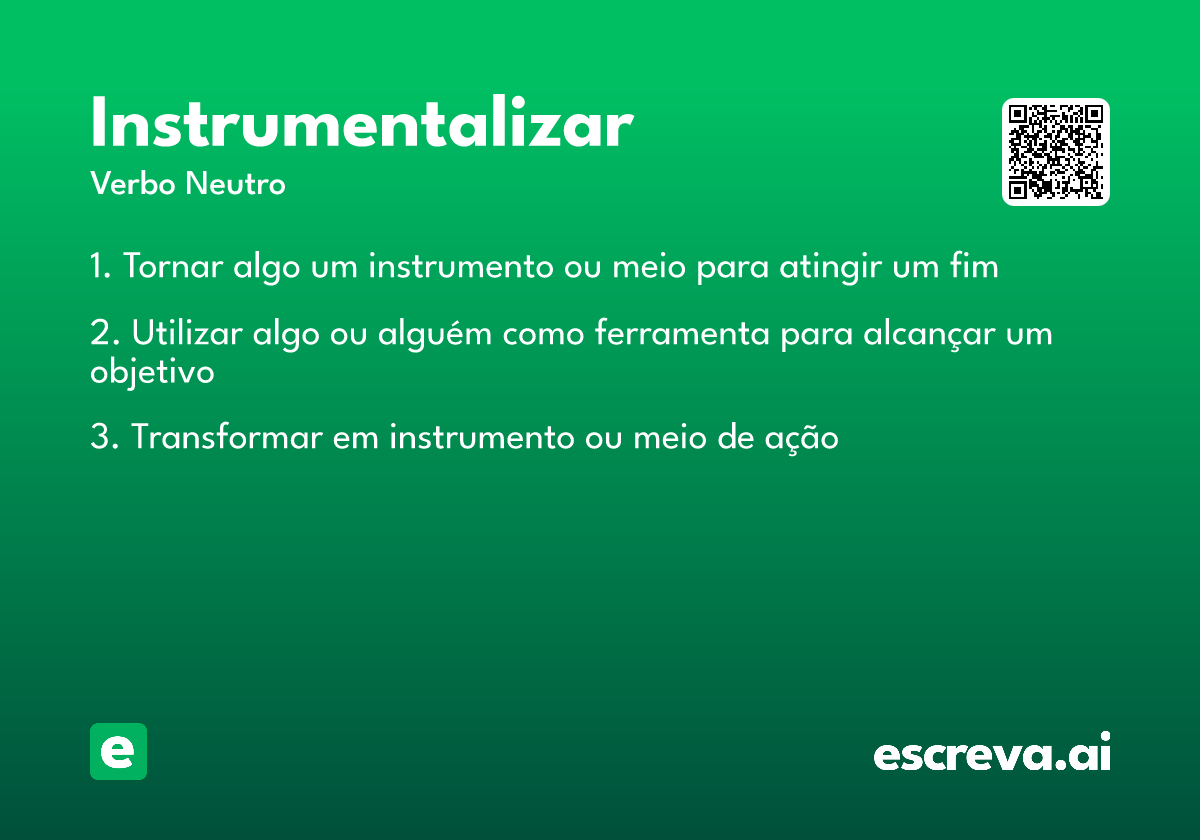 instrumentalizar