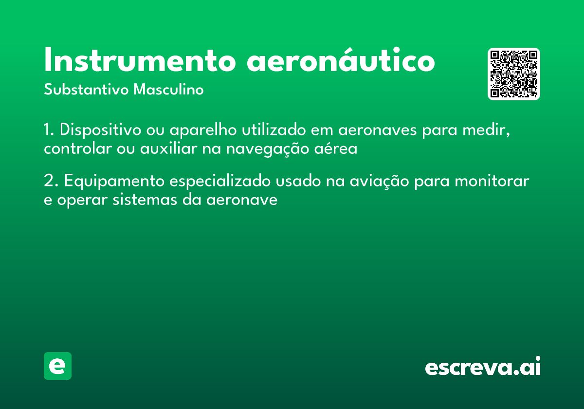 instrumento aeronáutico