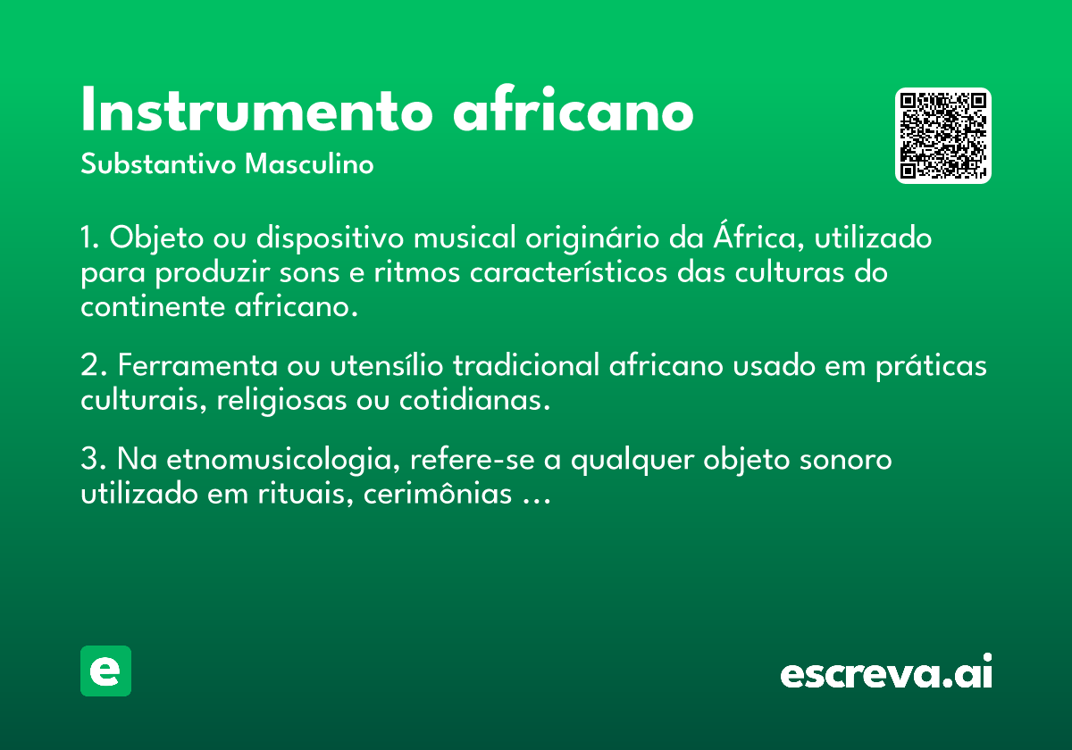 instrumento africano