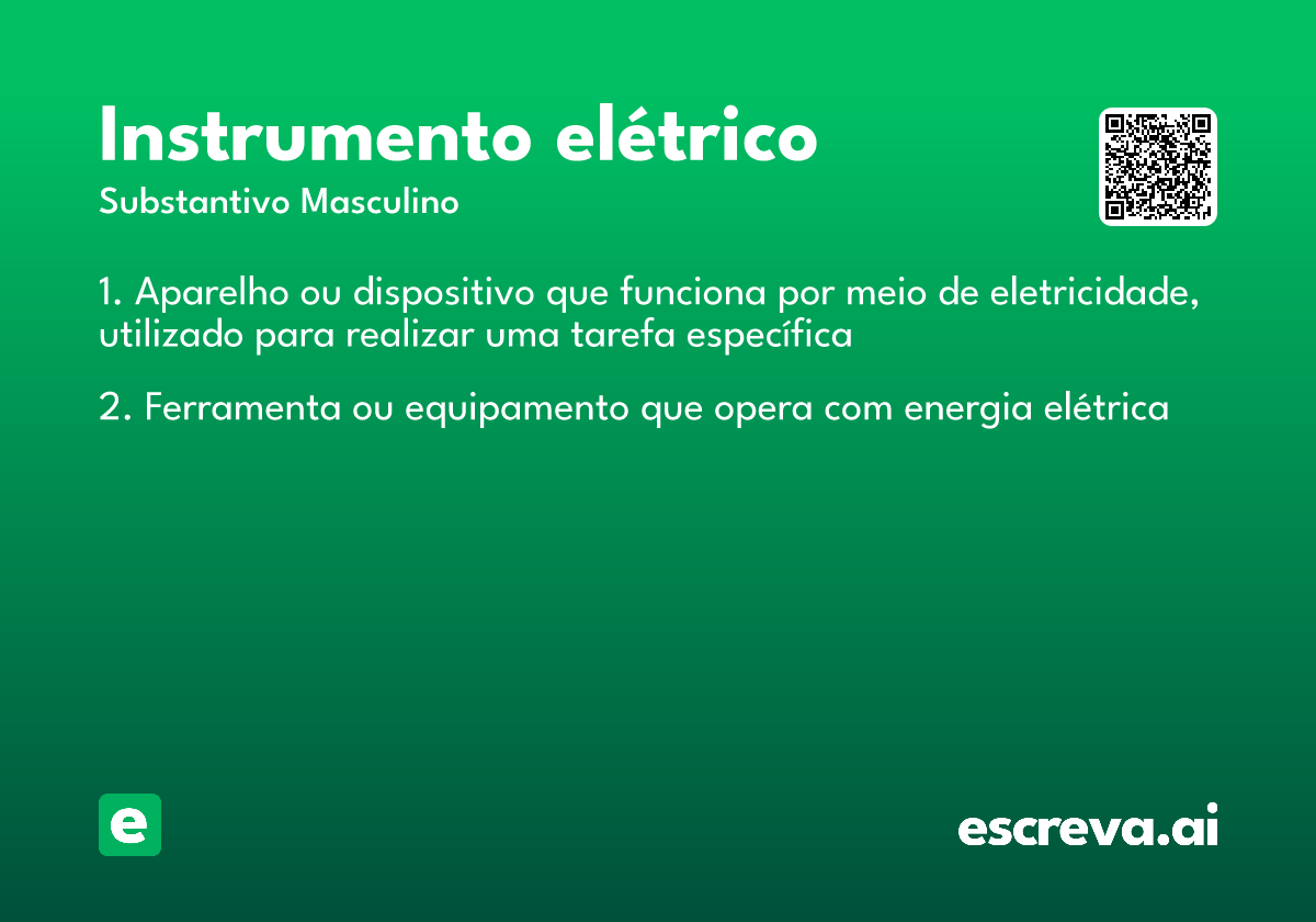 instrumento elétrico