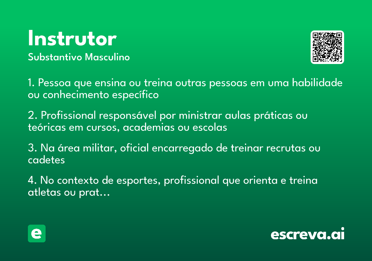 instrutor