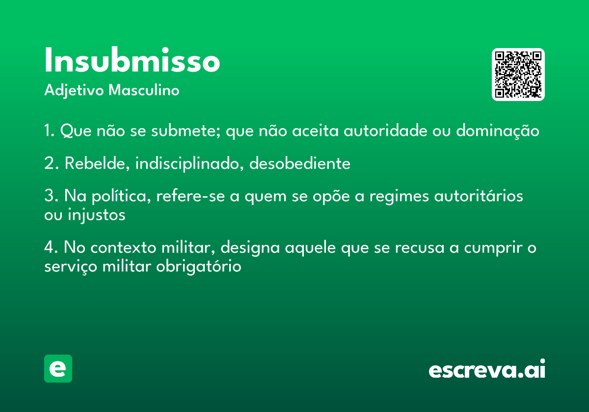 insubmisso
