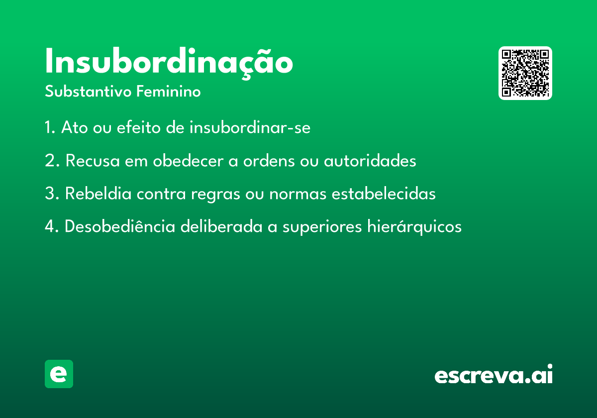 insubordinação