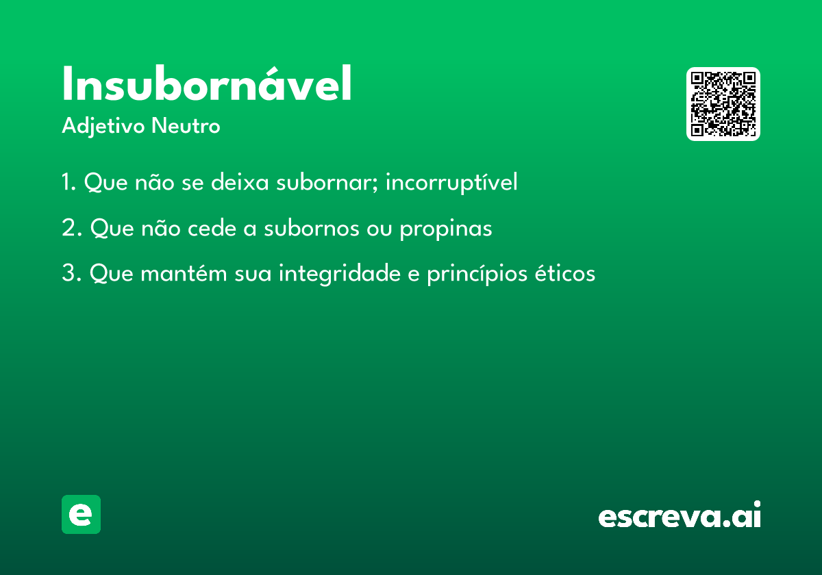 insubornável