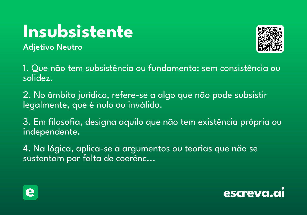 insubsistente