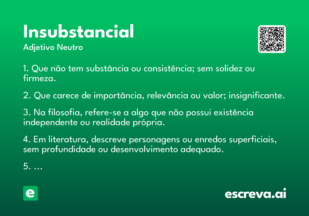 insubstancial
