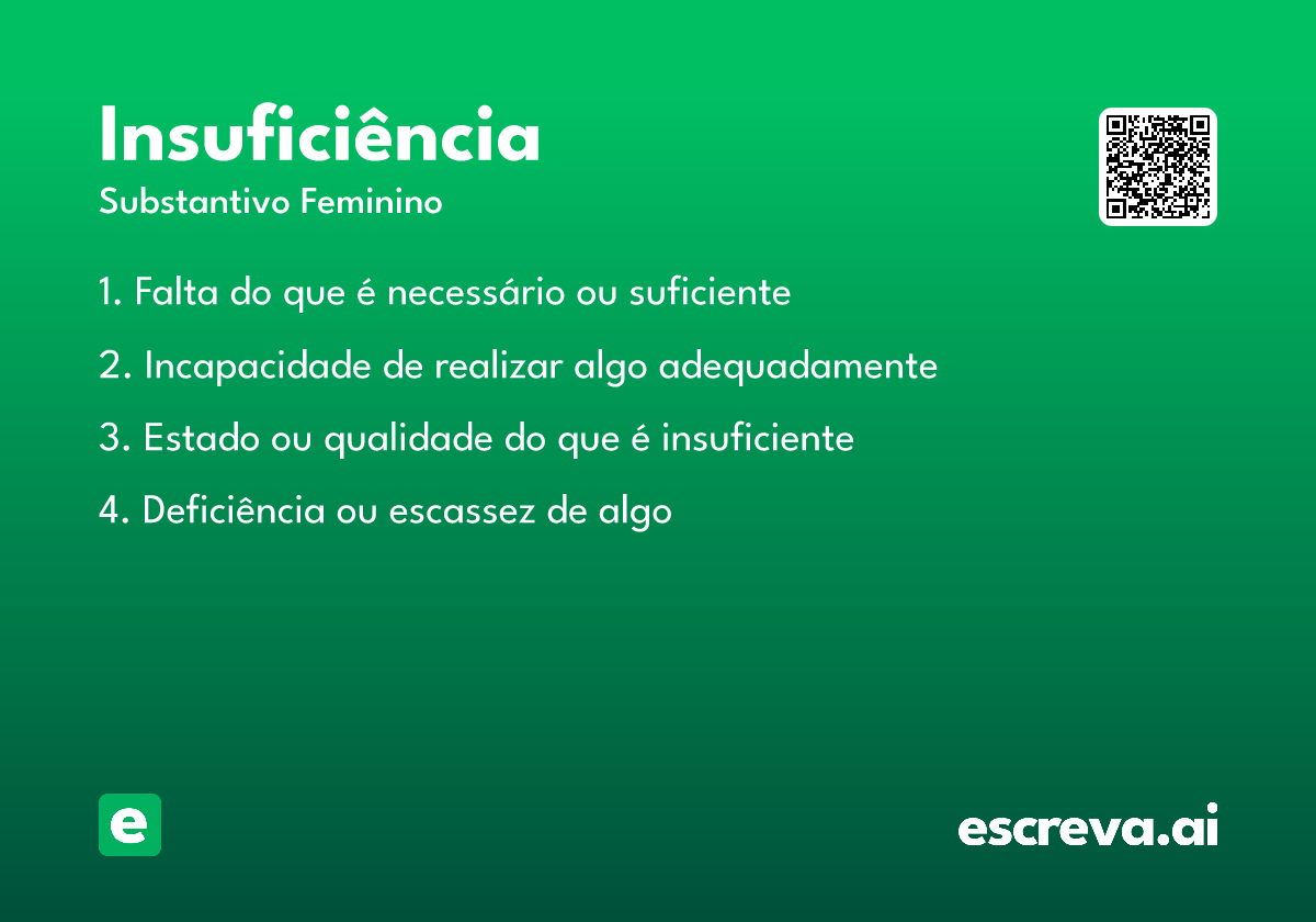 insuficiência