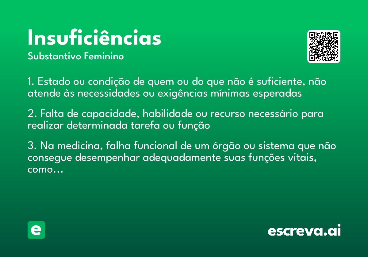 insuficiências