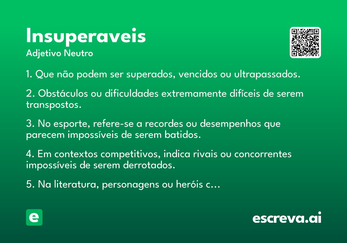 insuperaveis