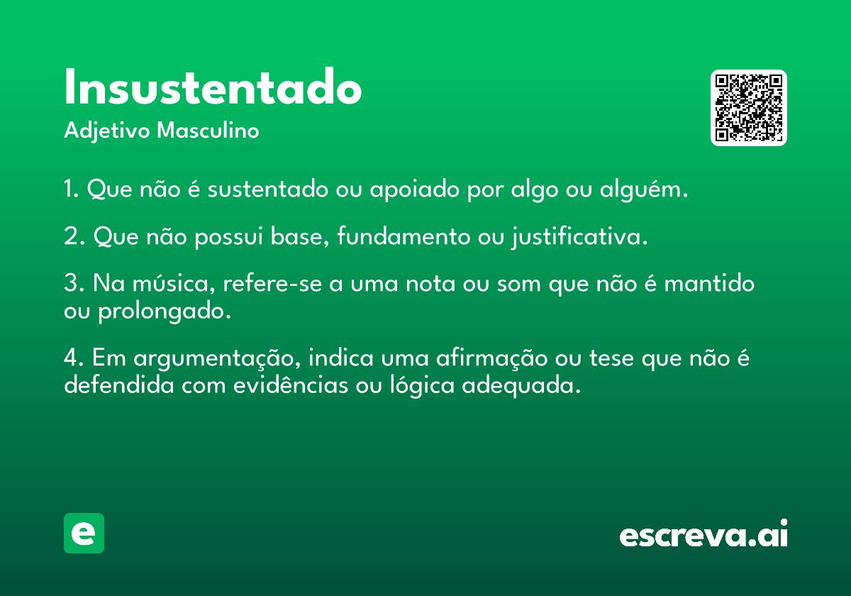 insustentado