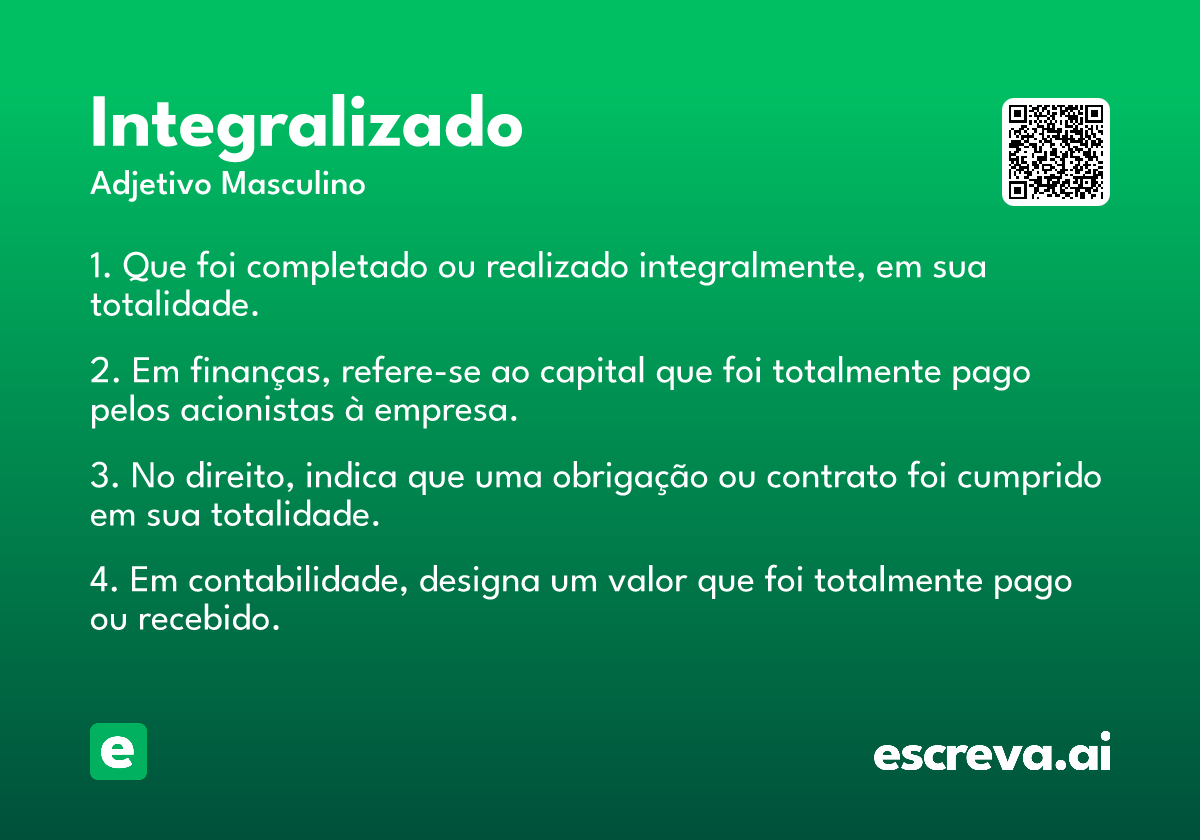 integralizado