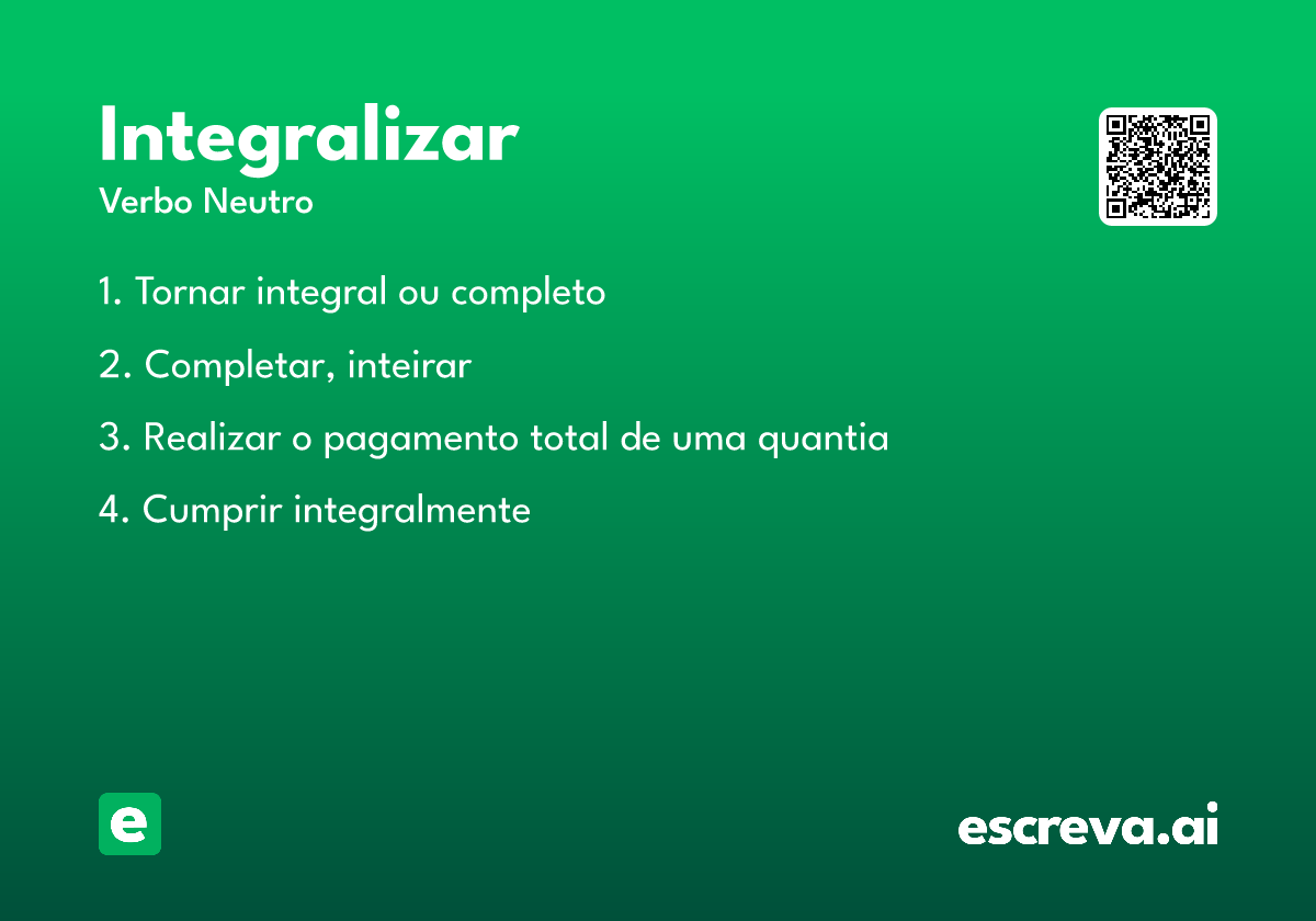 integralizar