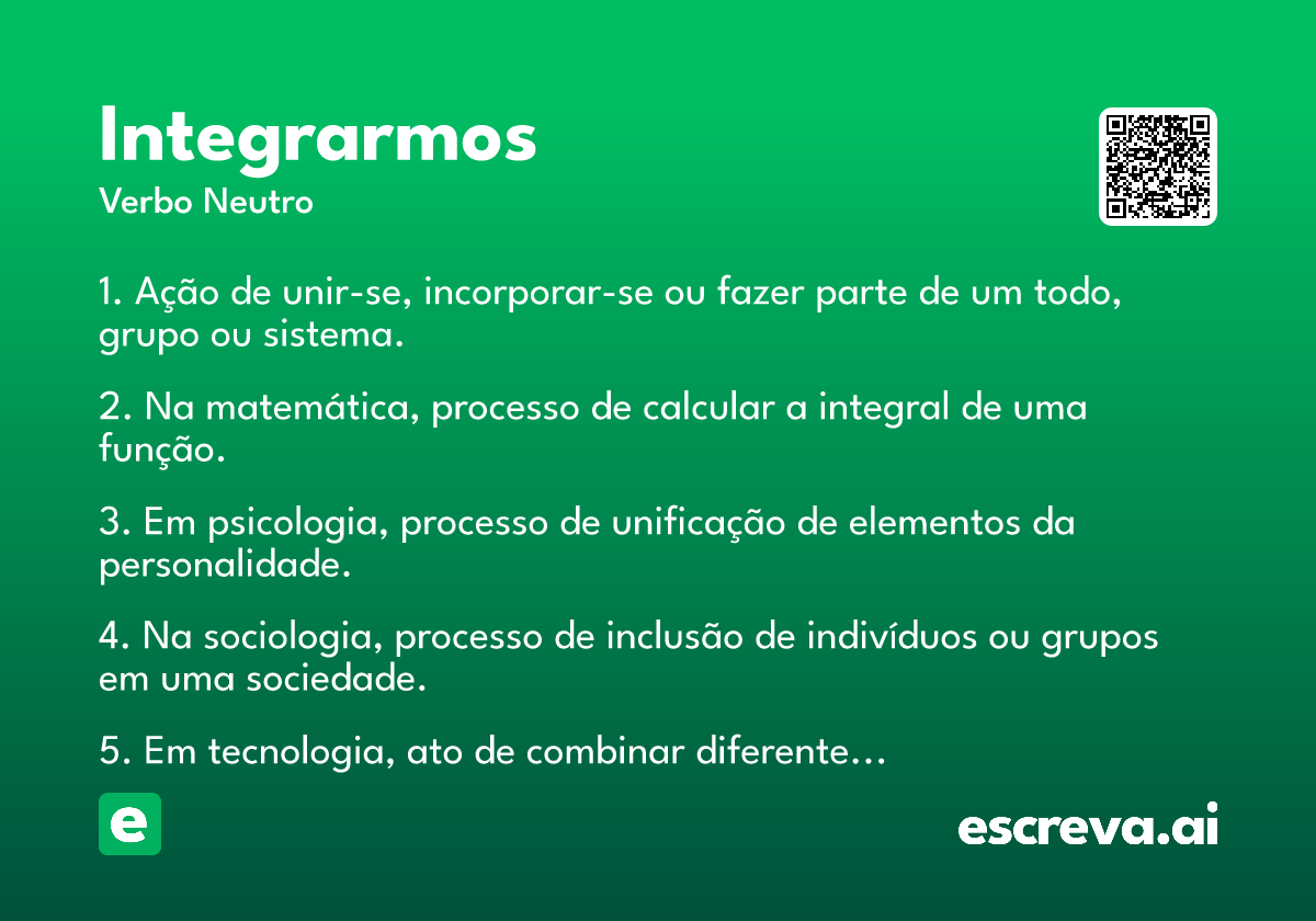 integrarmos