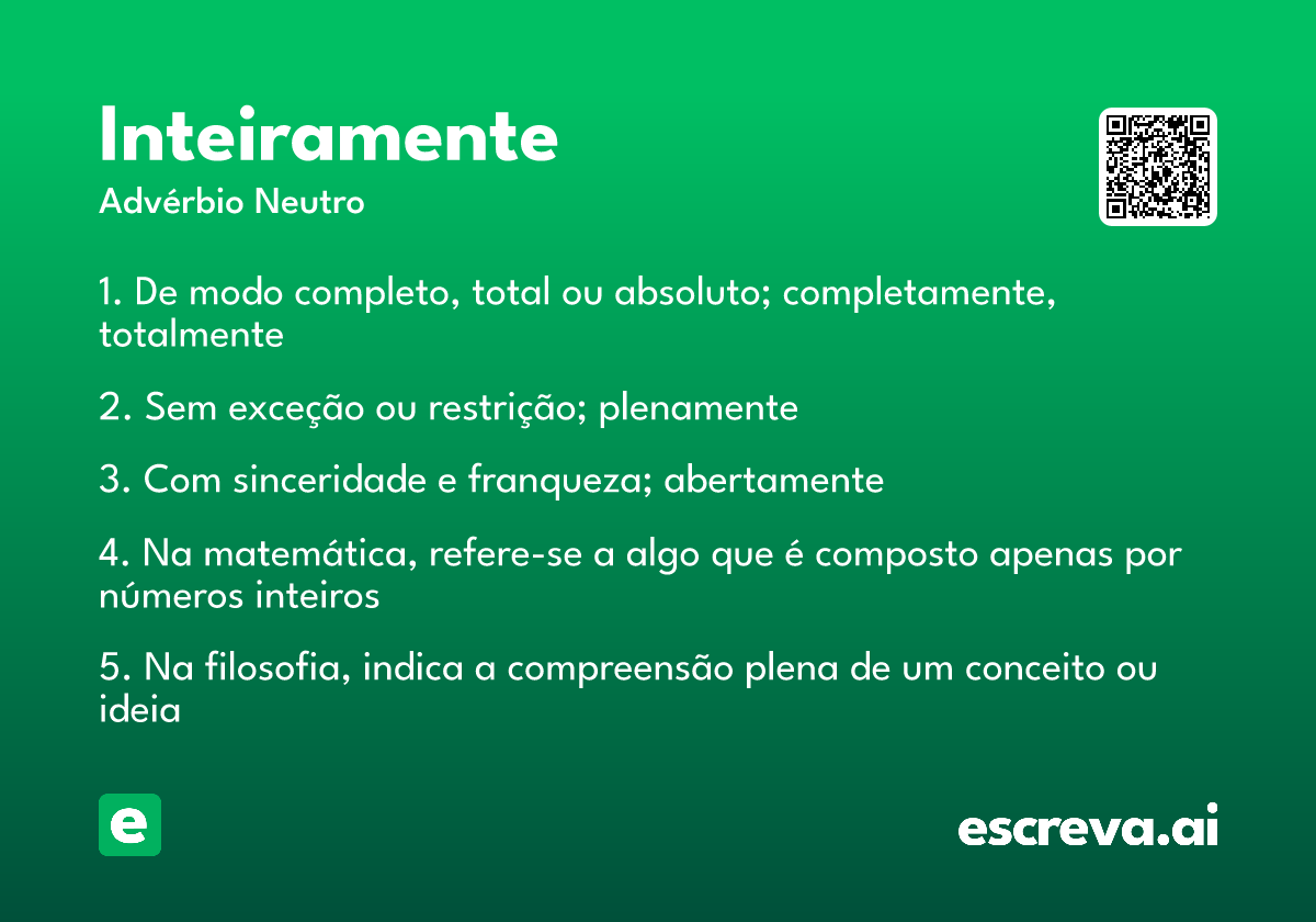 inteiramente