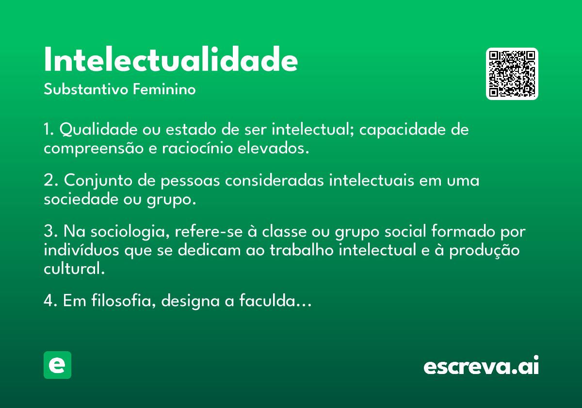 intelectualidade