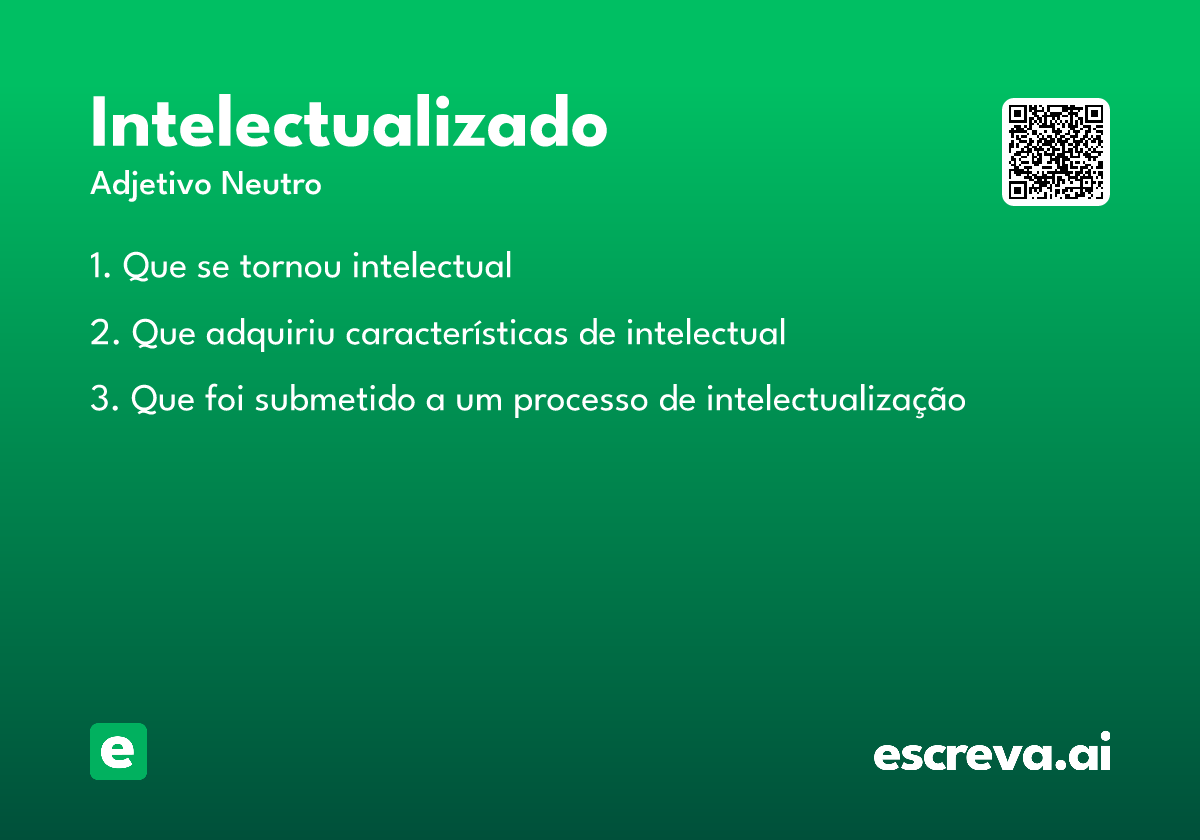 intelectualizado