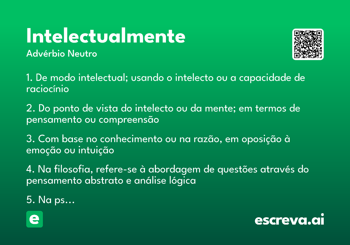 intelectualmente