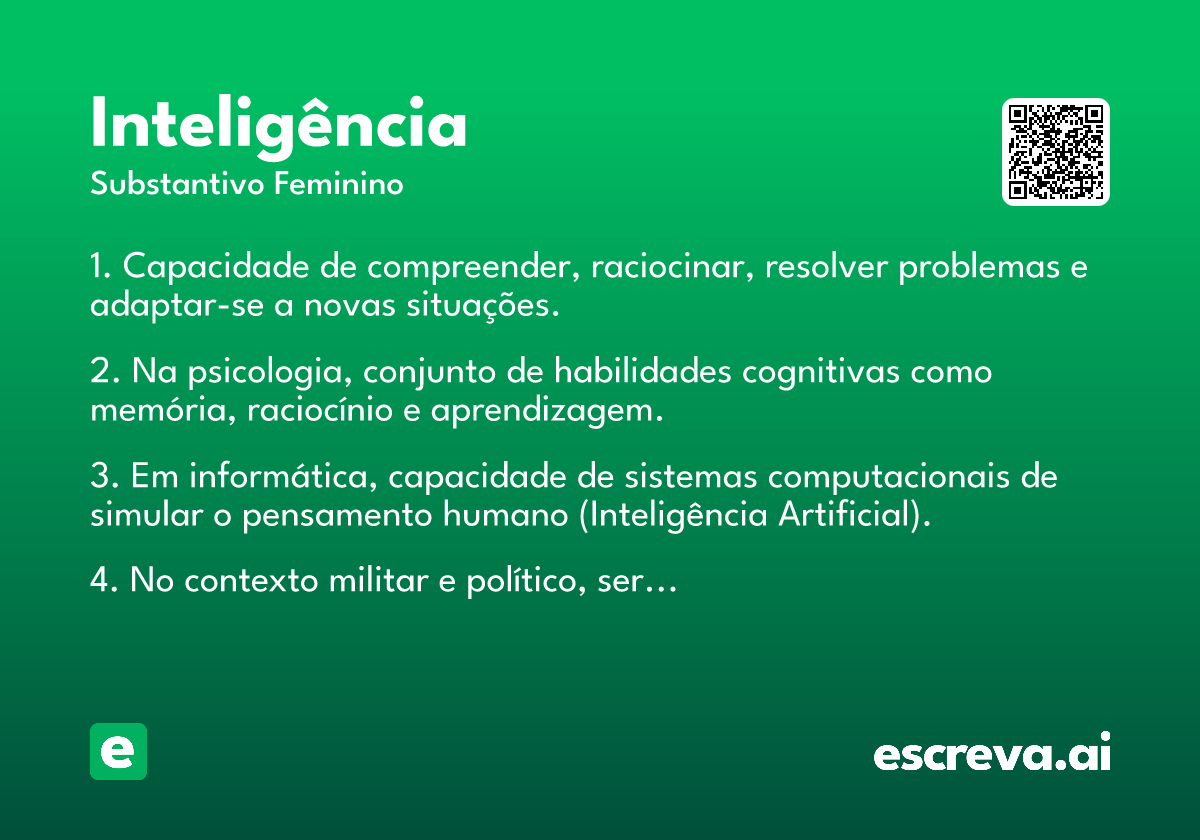 inteligência