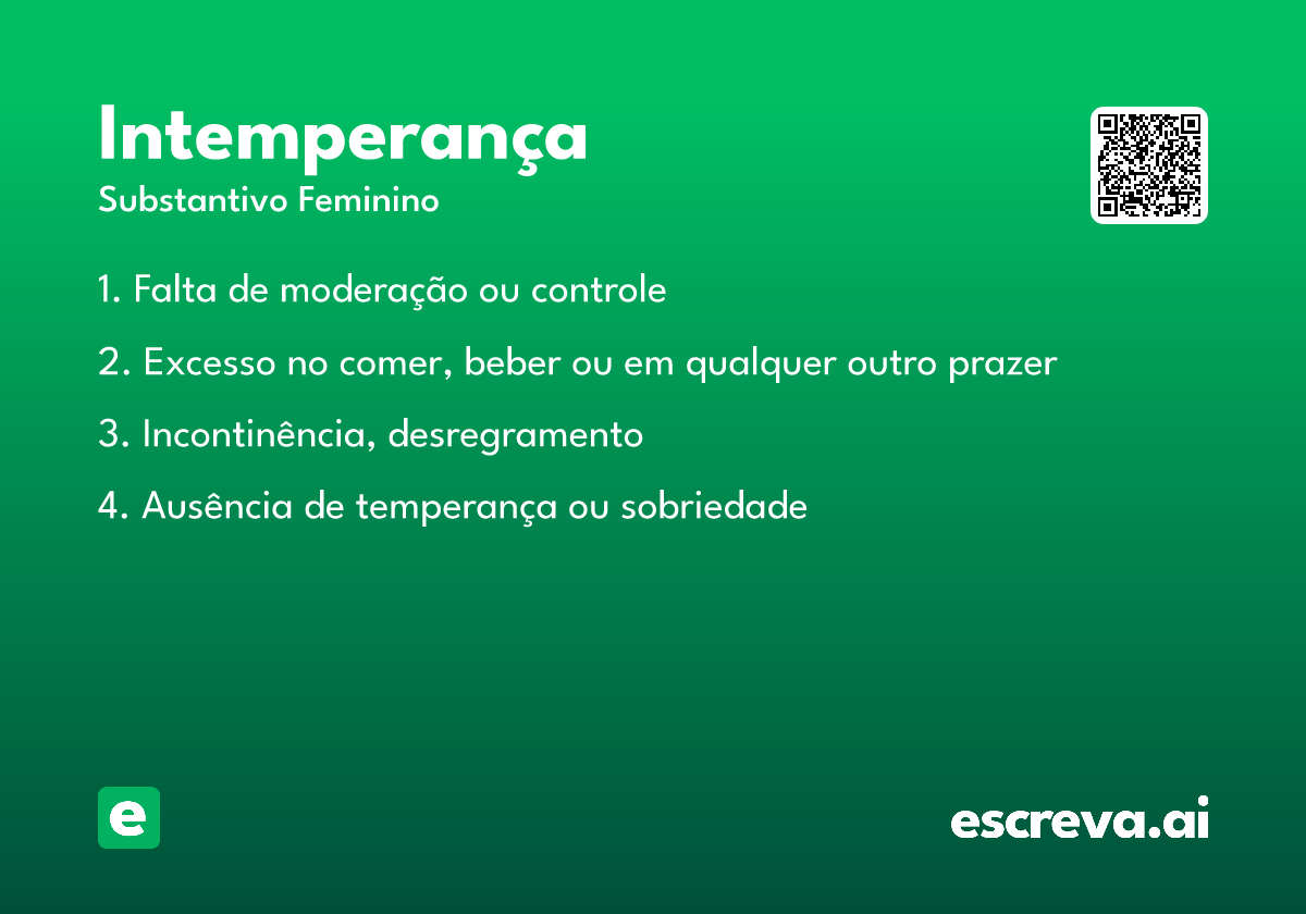 intemperança