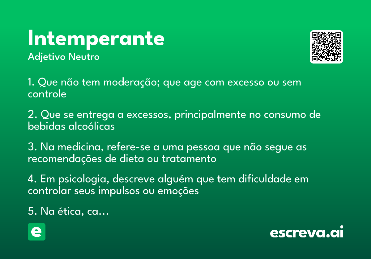 intemperante