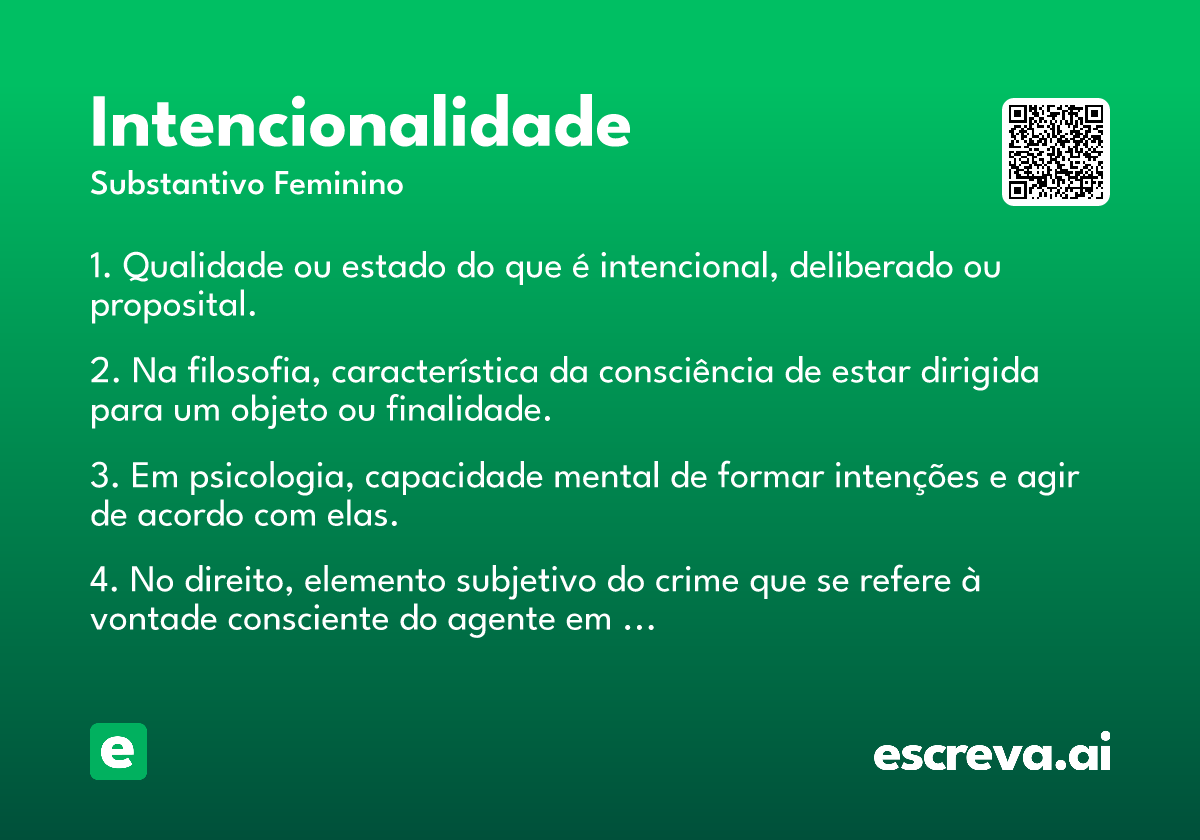 intencionalidade