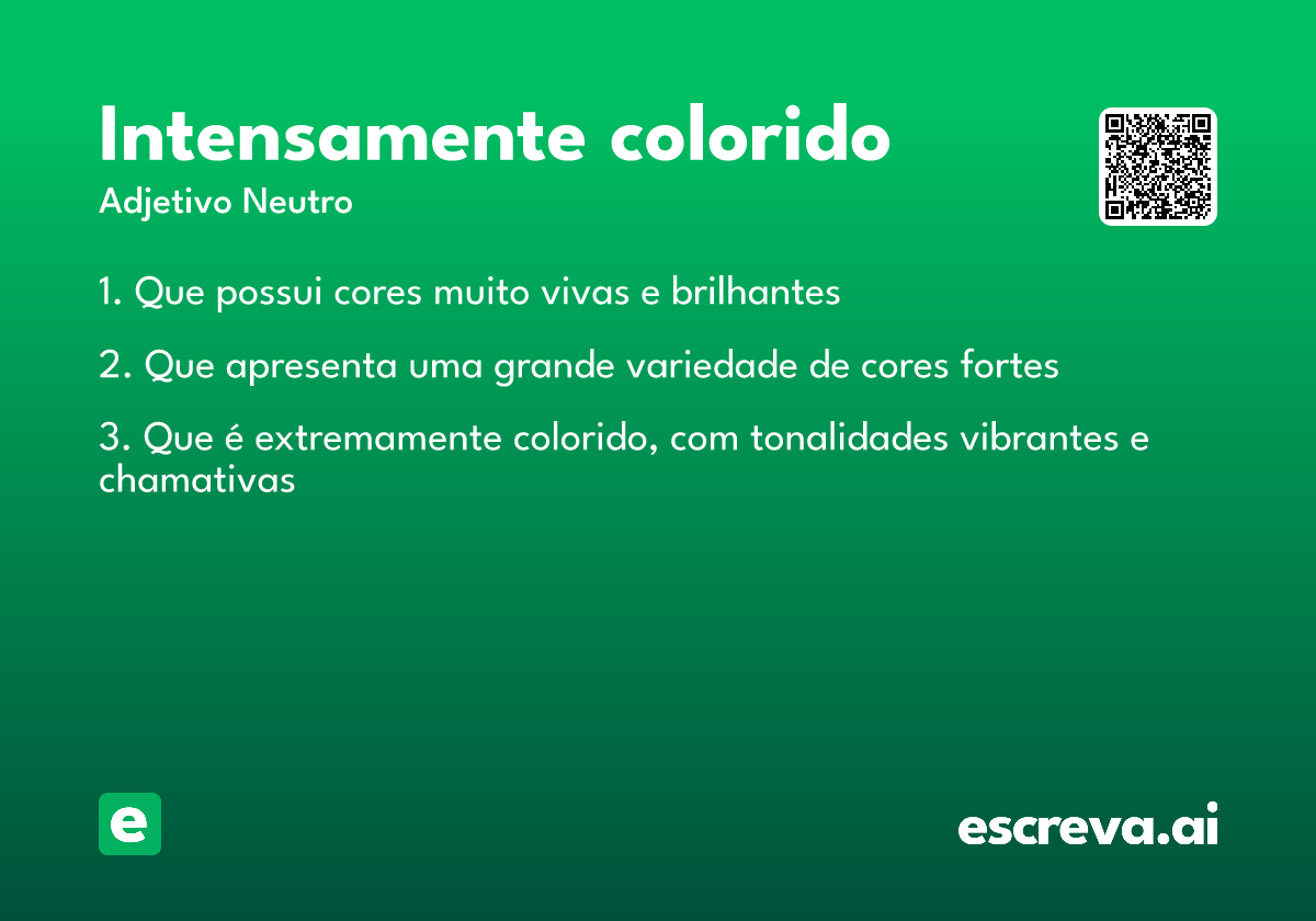 intensamente colorido