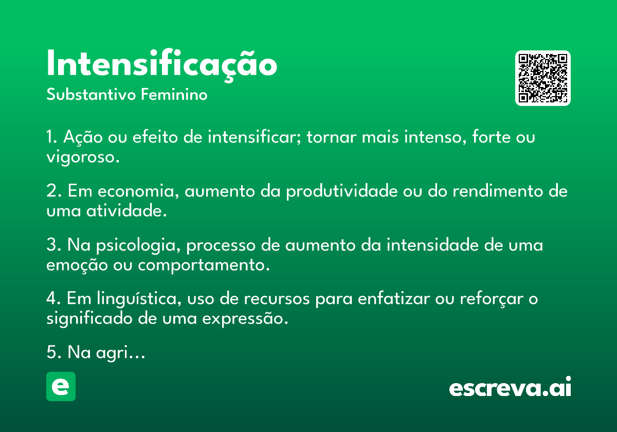 intensificação