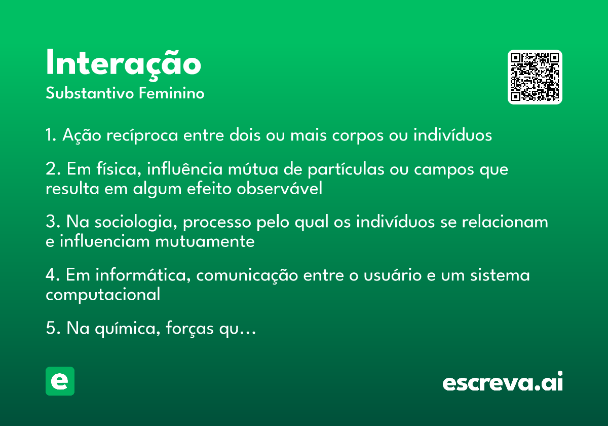 interação