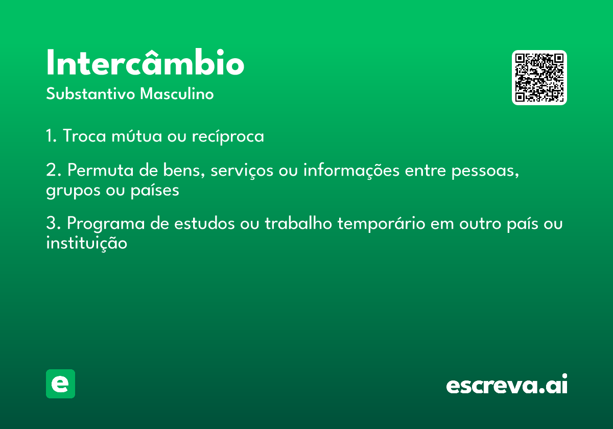 intercâmbio