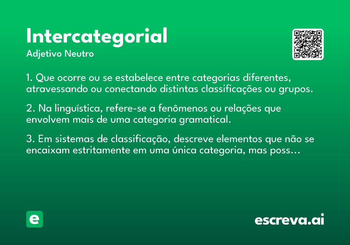 intercategorial