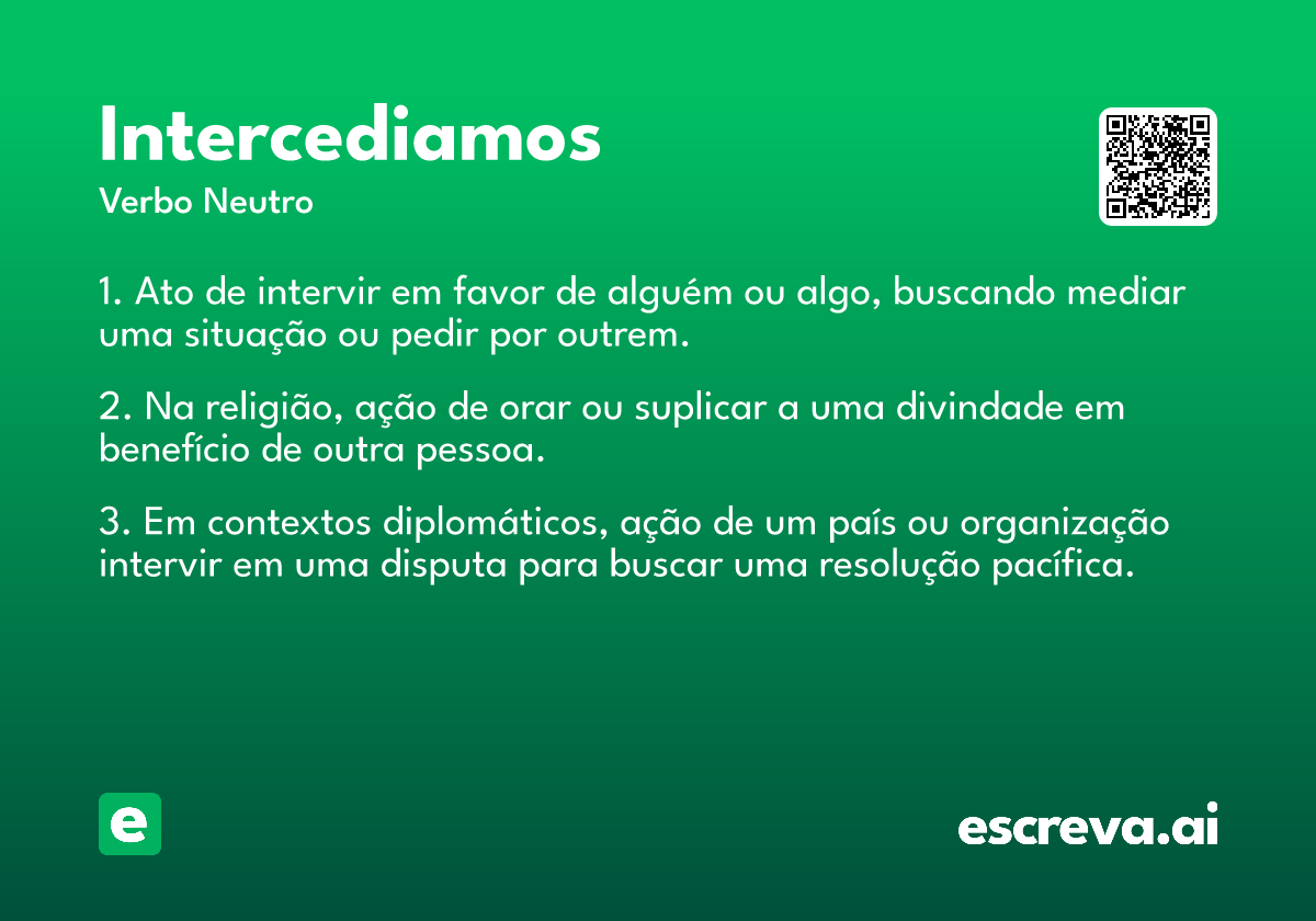 intercediamos