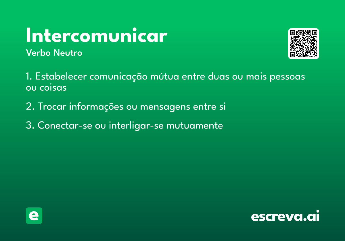 intercomunicar