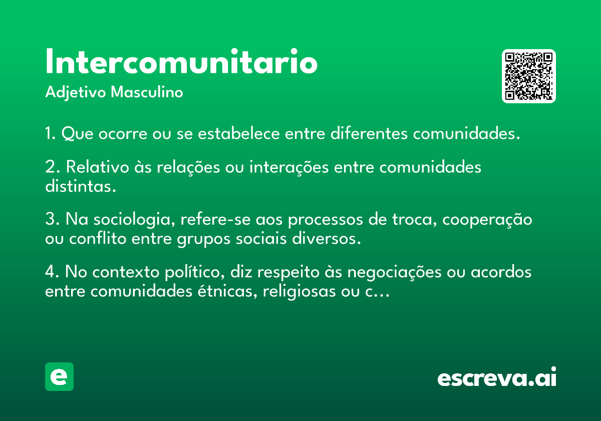 intercomunitario