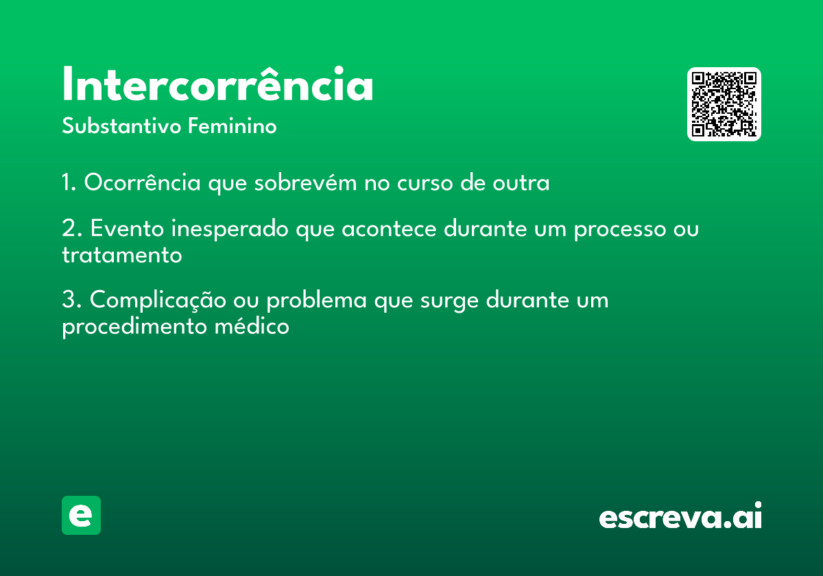 intercorrência