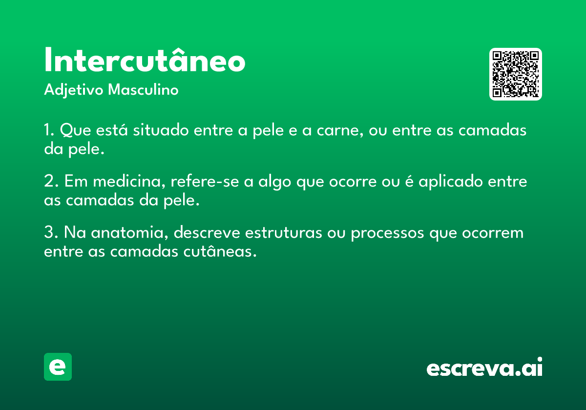 intercutâneo