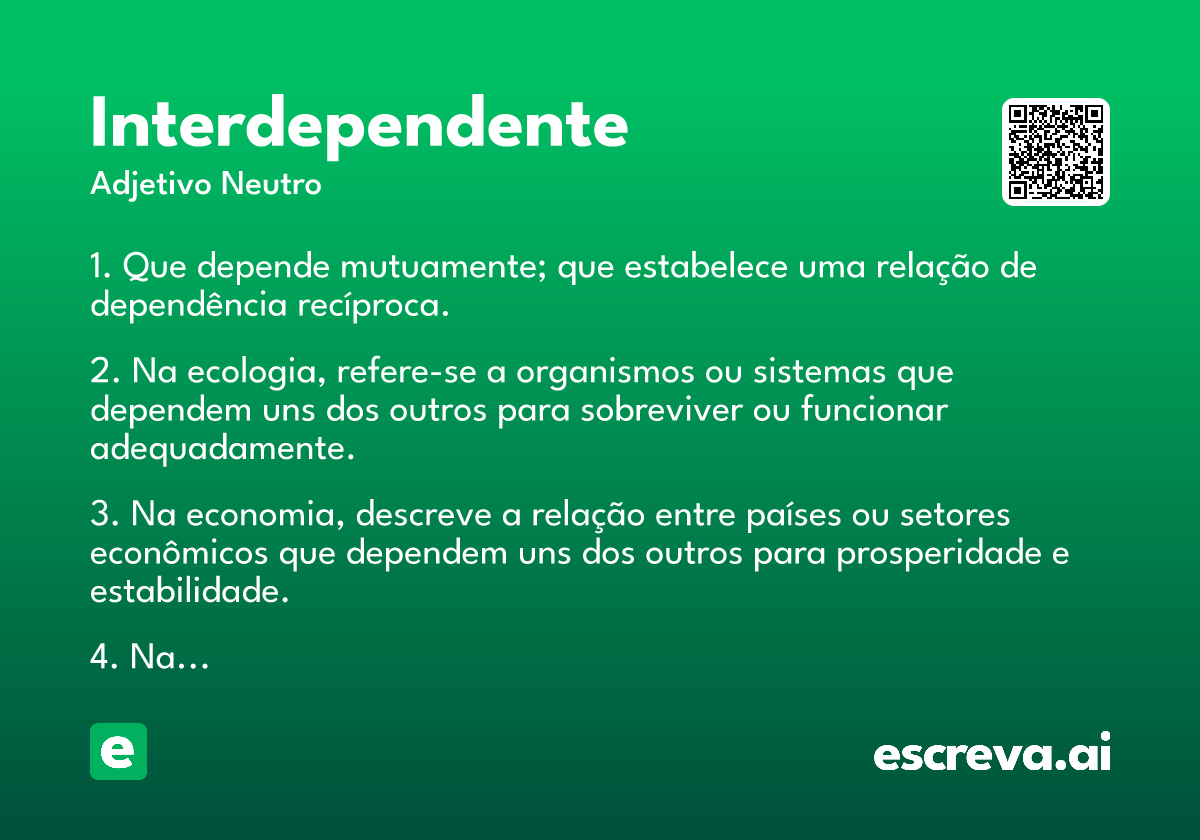 interdependente