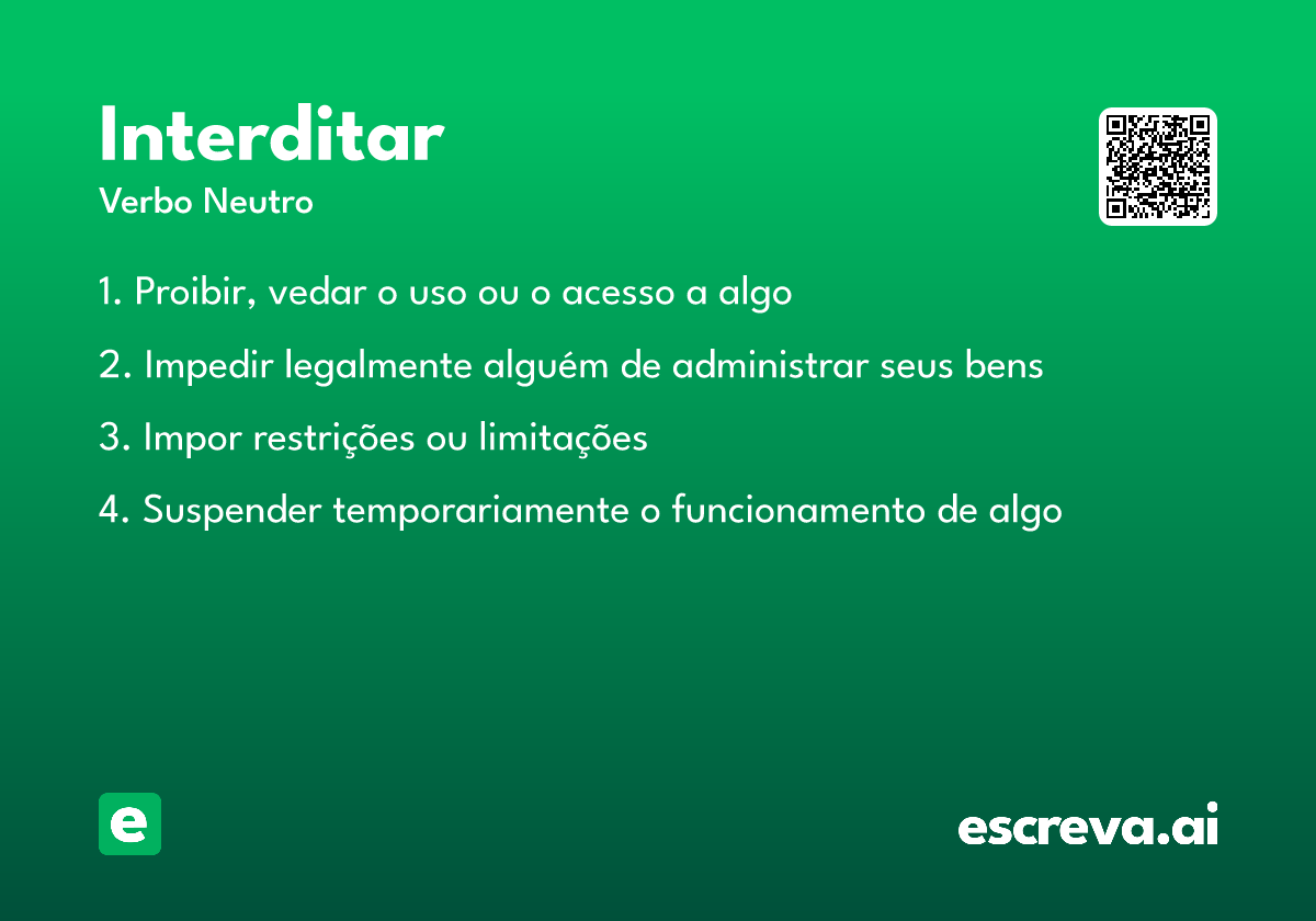 interditar