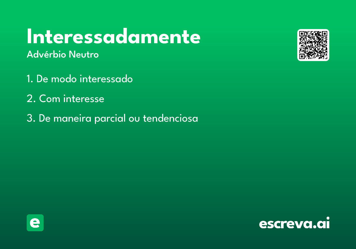 interessadamente