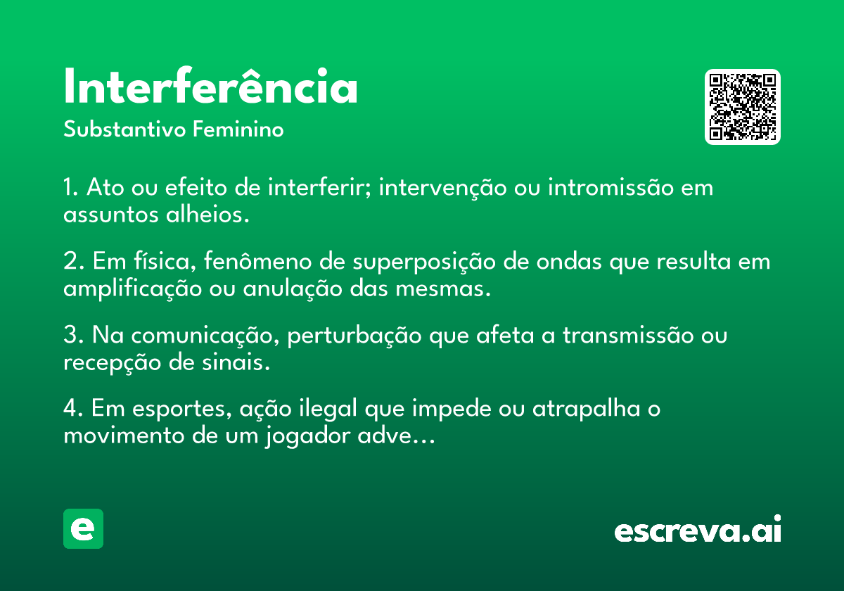 interferência