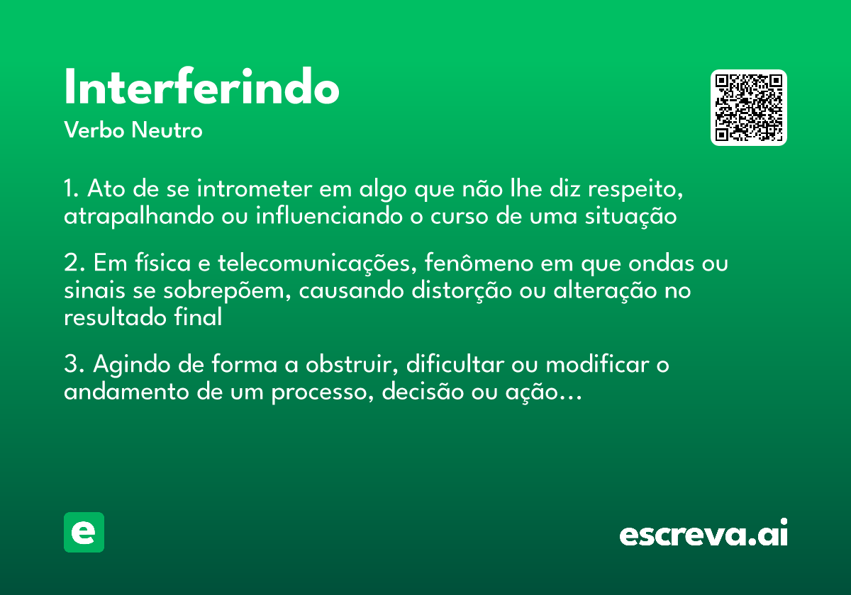 interferindo