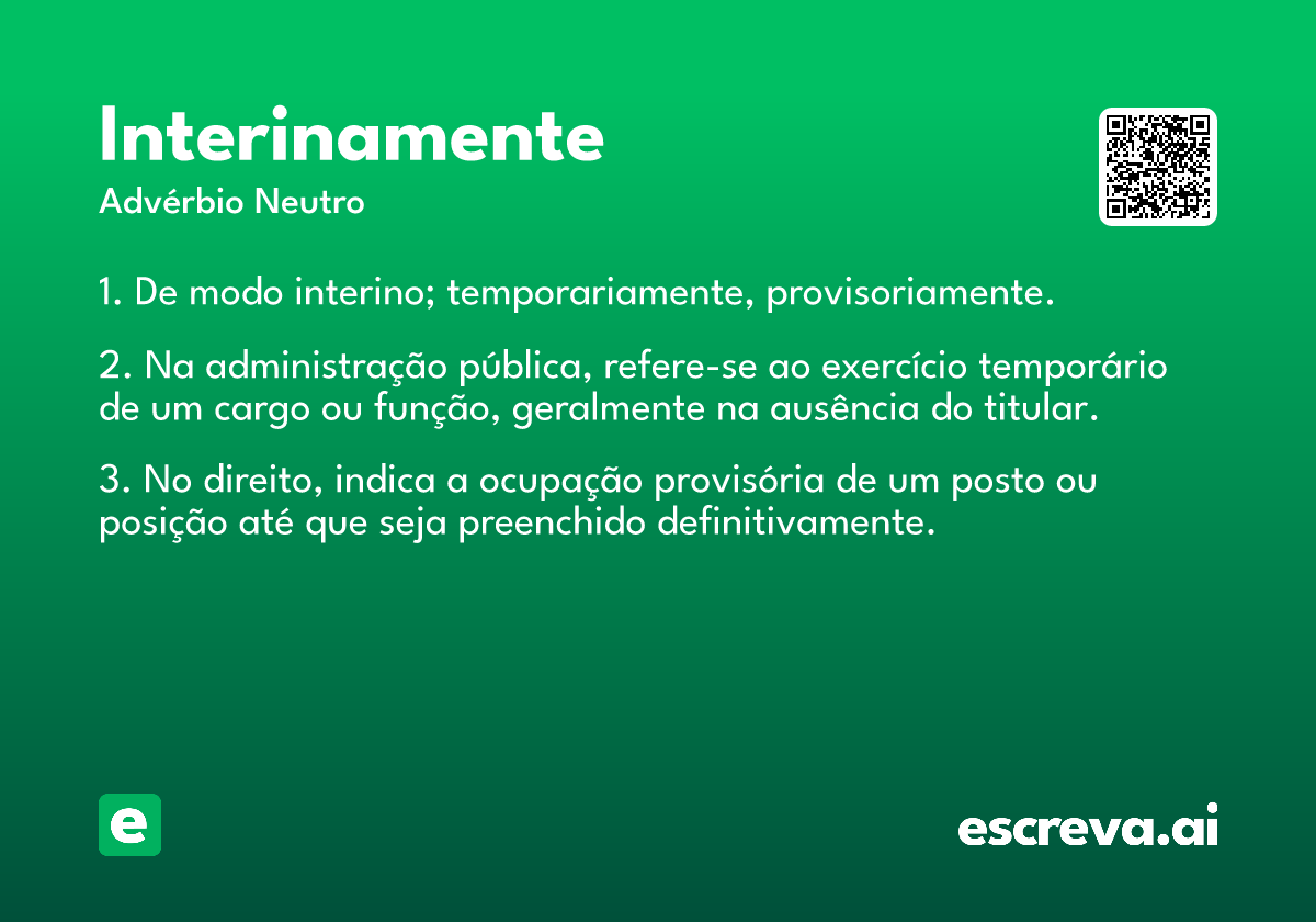 interinamente