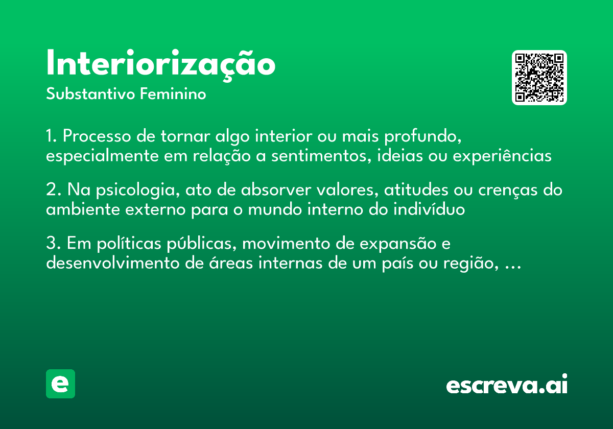 interiorização