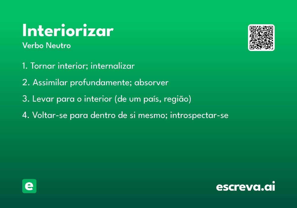 interiorizar