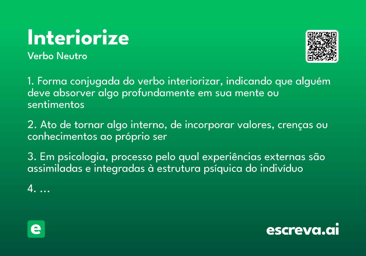 interiorize