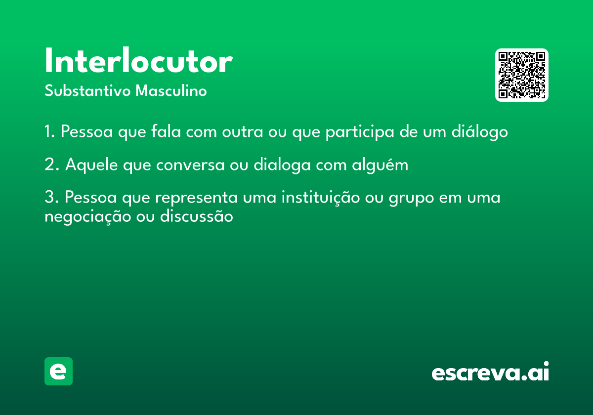 interlocutor