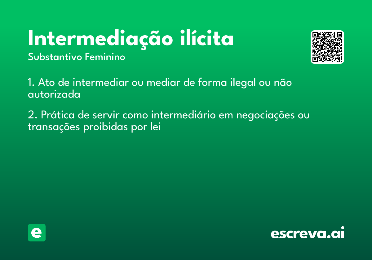 intermediação ilícita