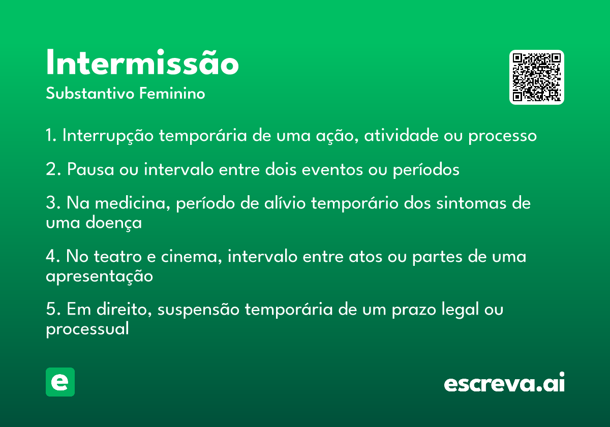 intermissão