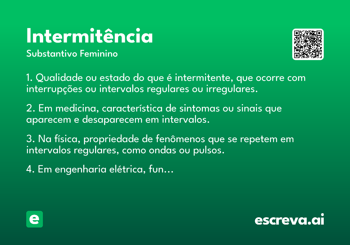 intermitência